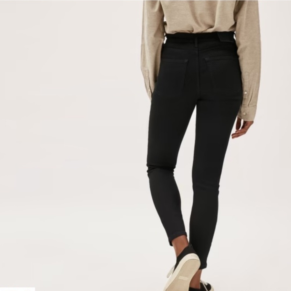 Everlane Authentic Stretch High Rise Skinny Jean Black Size 30